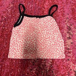 brandy Melville pink cheetah top